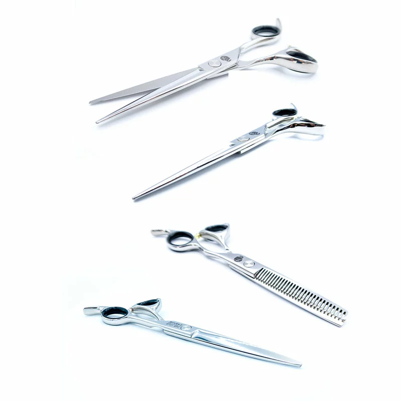 PACK FOUR FILO JAPONÉS compuesto por 4 tijeras filo navaja (tijeras de corte + tijera de esculpir)